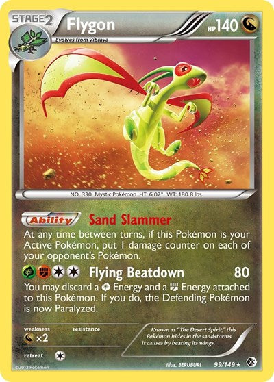 Flygon (Boundaries Crossed) Light Play Reverse Holofoil