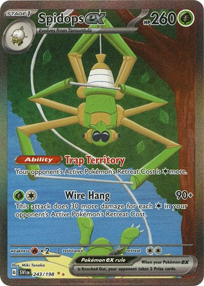 Spidops ex - 243 (Scarlet and Violet: Base Set) Near Mint Holofoil