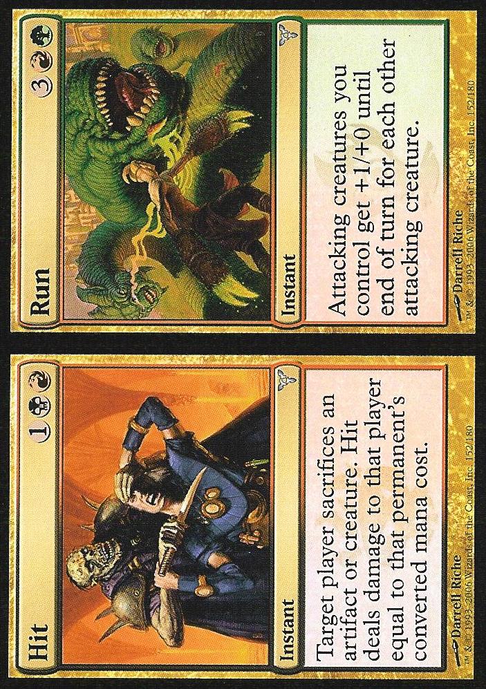 Hit / Run (Dissension) Medium Play Foil