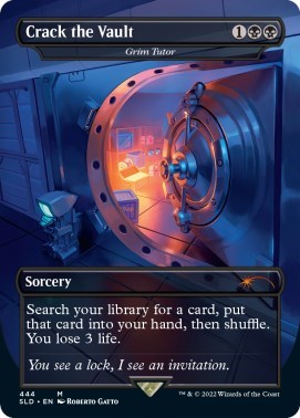 Crack the Vault - Grim Tutor (Secret Lair) Light Play