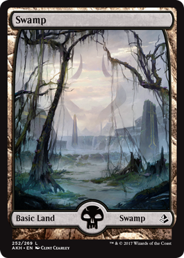 Swamp (Amonkhet) Heavy Play