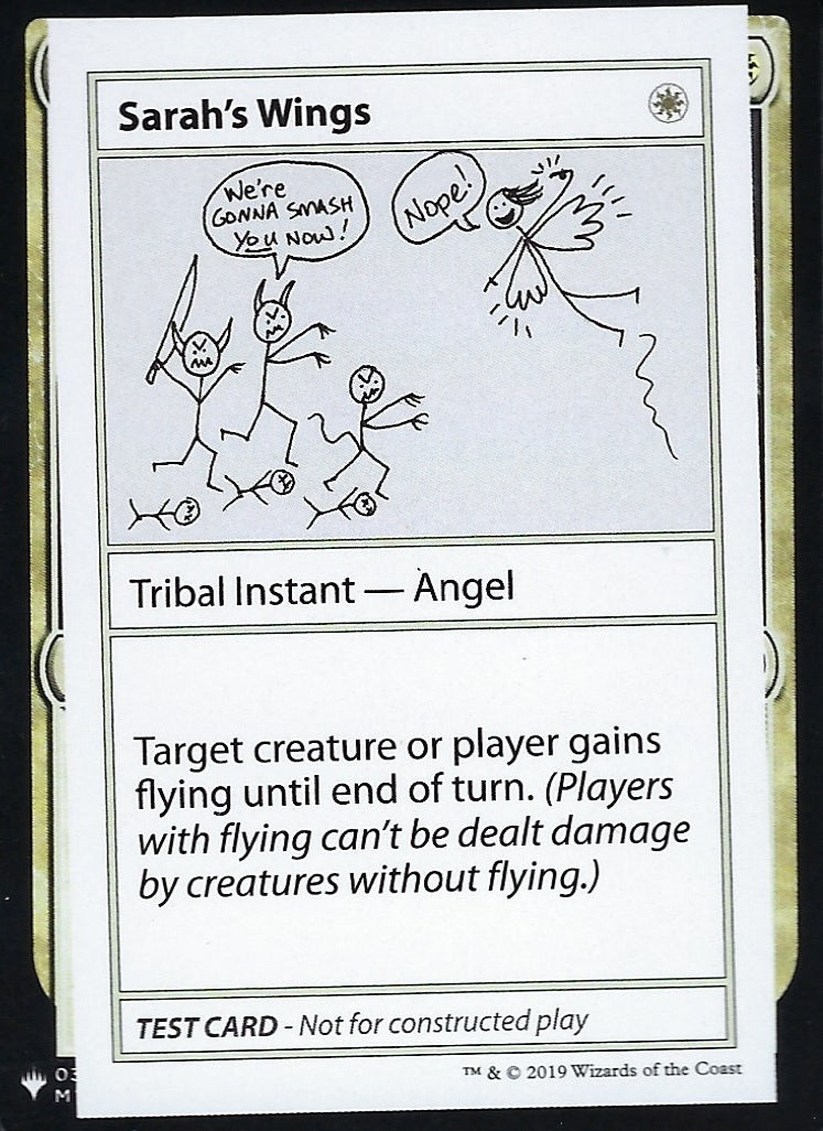 Sarah's Wings (Mystery Booster Test Print) Light Play