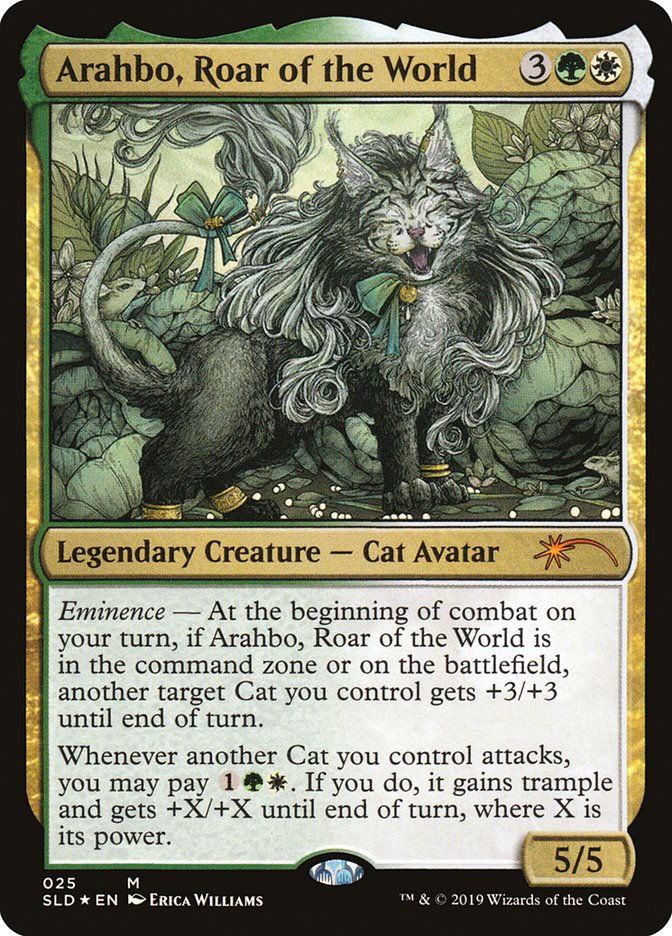 Arahbo, Roar of the World (Secret Lair) Light Play Foil