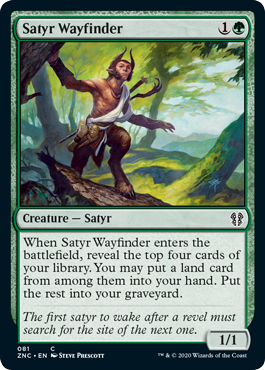 Satyr Wayfinder (Commander 2020 Zendikar Rising) Light Play