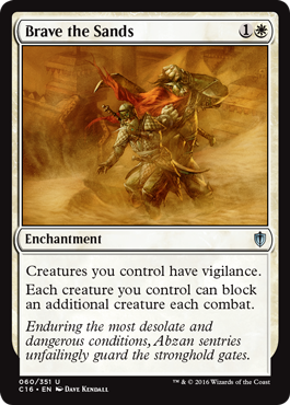 Brave the Sands (Commander 2016 Edition) Light Play