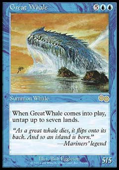 Great Whale (Urza's Saga) Damaged / Poor