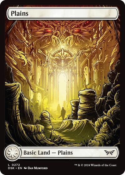 Plains (272) - Full Art (Duskmourn: House of Horror) Near Mint Foil