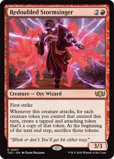 Redoubled Stormsinger (Commander: Tarkir: Dragonstorm) Light Play