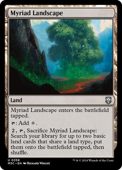 Myriad Landscape (Ripple Foil) (Commander: Modern Horizons 3) Near Mint Foil