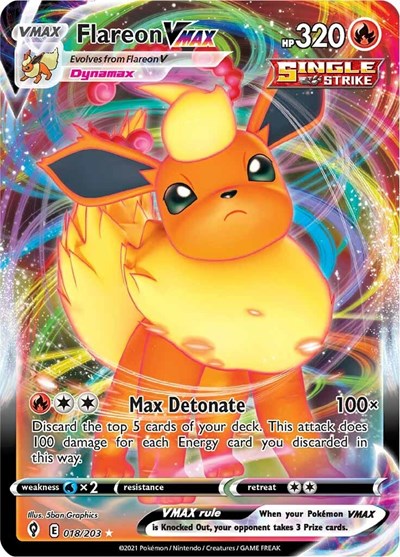 Flareon VMAX (SWSH07: Evolving Skies) Near Mint Holofoil