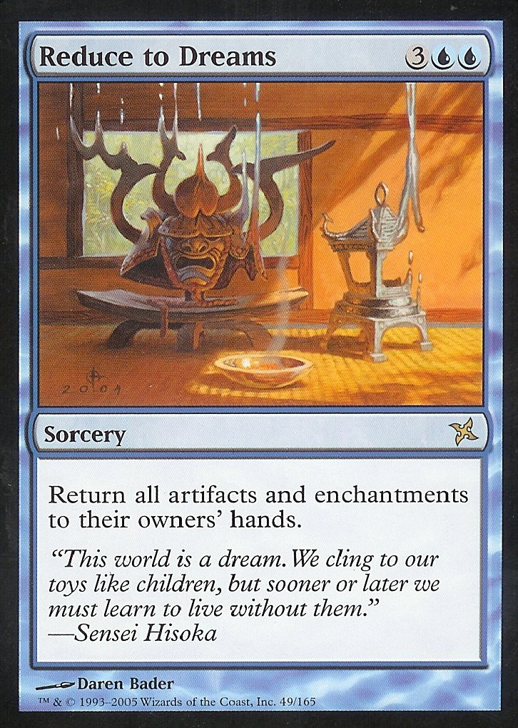 Reduce to Dreams (Betrayers of Kamigawa) Medium Play Foil