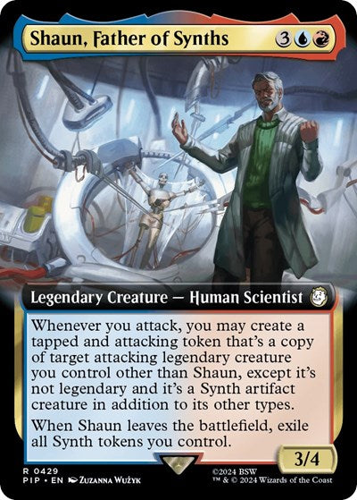 Shaun, Father of Synths (Extended Art) (Universes Beyond: Fallout) Light Play Foil