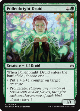 Pollenbright Druid (War of the Spark) Light Play
