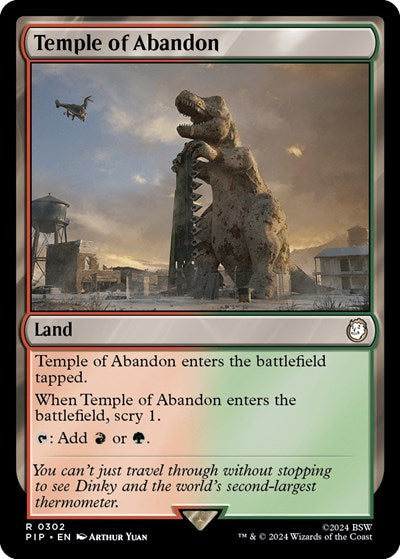 Temple of Abandon (Universes Beyond: Fallout) Light Play Foil