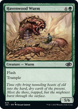 Havenwood Wurm (Jumpstart 2022) Medium Play