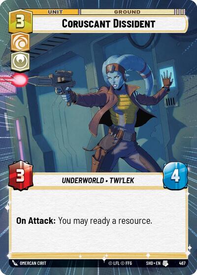 Coruscant Dissident (Hyperspace) (Shadows of the Galaxy) Near Mint Foil