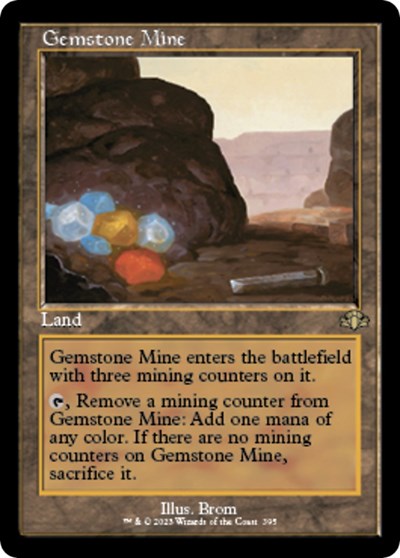 Gemstone Mine (Retro Frame) (Dominaria Remastered) Light Play