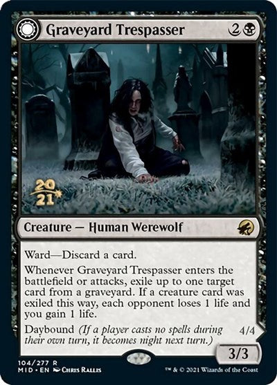 Graveyard Trespasser // Graveyard Glutton (Promos: Prerelease Cards) Near Mint Foil