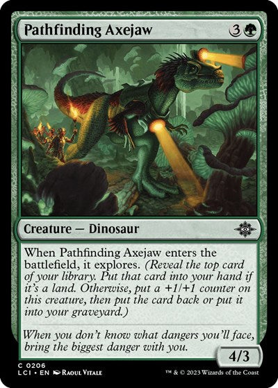 Pathfinding Axejaw (The Lost Caverns of Ixalan) Medium Play