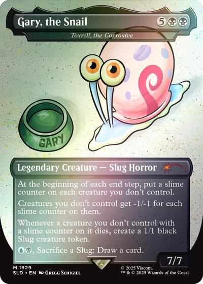Gary, the Snail - Toxrill, the Corrosive (Rainbow Foil) (Secret Lair) Light Play Foil