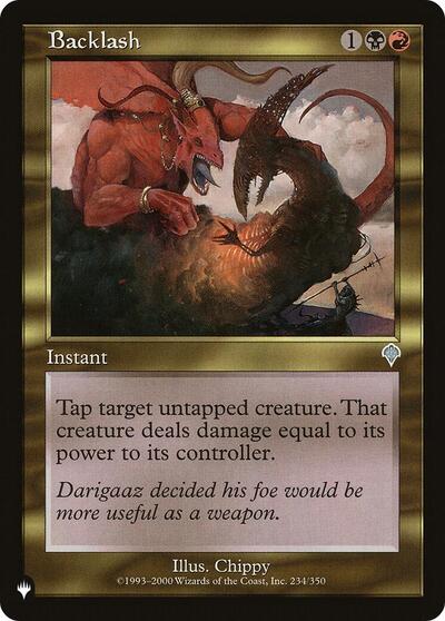 Backlash (The List) Light Play