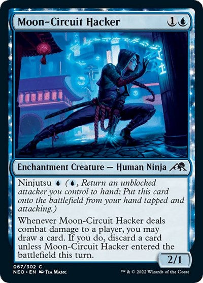 Moon-Circuit Hacker (Kamigawa: Neon Dynasty) Near Mint Foil