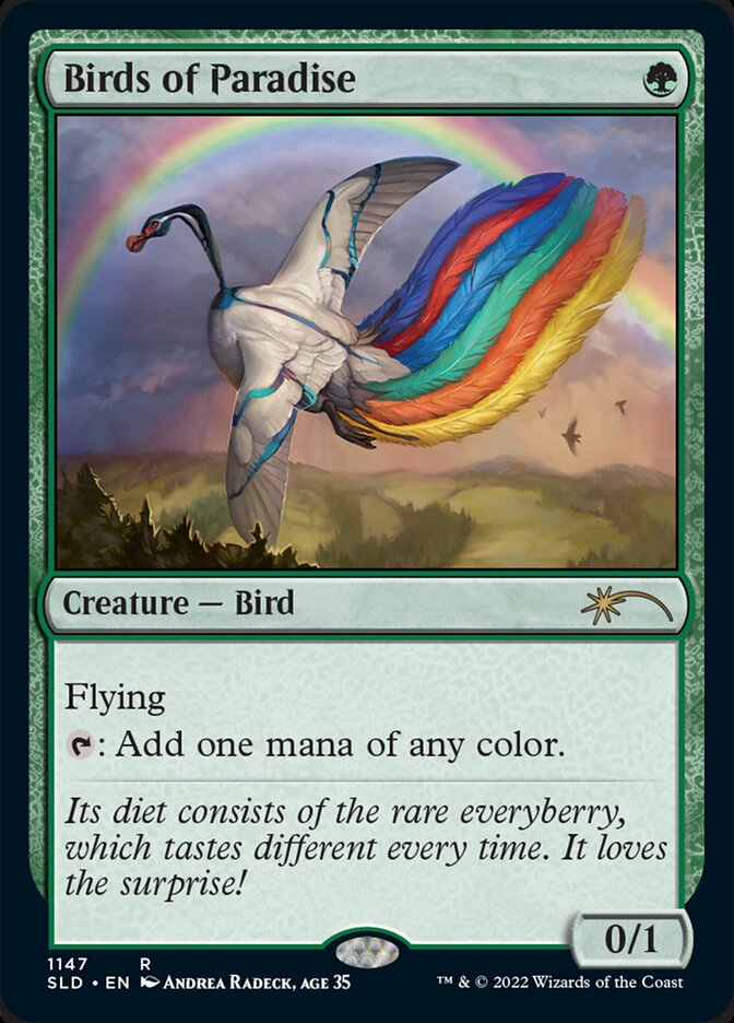 Birds of Paradise (1147) (Secret Lair) Near Mint Foil
