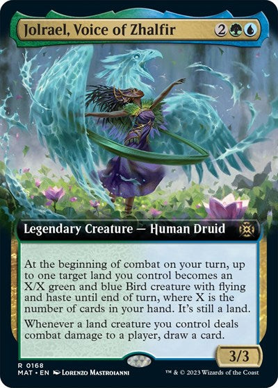 Jolrael, Voice of Zhalfir (Extended Art) (March of the Machine: The Aftermath) Light Play Foil