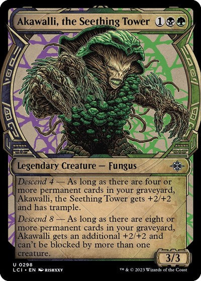Akawalli, the Seething Tower (Showcase) (The Lost Caverns of Ixalan) Near Mint Foil