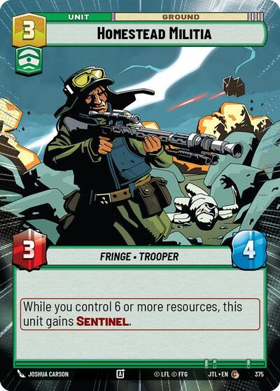 Homestead Militia (Hyperspace) (Jump to Lightspeed) Near Mint