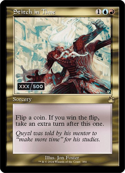 Stitch in Time (Retro Frame) (Serial Numbered) (Ravnica Remastered) Near Mint Foil