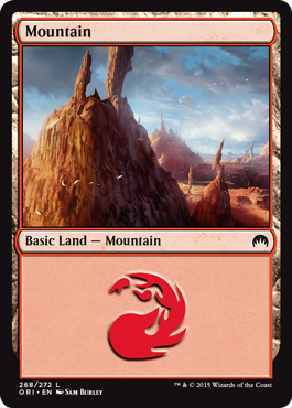 Mountain (268) (Magic Origins) Medium Play Foil