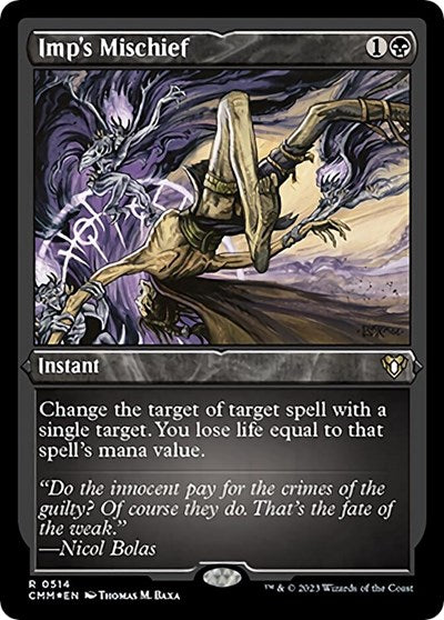 Imp's Mischief (Foil Etched) (Commander Masters) Near Mint Foil