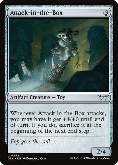 Attack-in-the-Box (Duskmourn: House of Horror) Light Play Foil