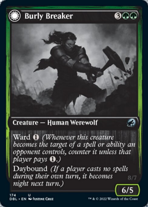 Burly Breaker / Dire-Strain Demolisher (Innistrad: Double Feature) Light Play