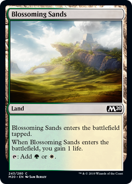 Blossoming Sands (Magic 2020 Core Set) Near Mint Foil