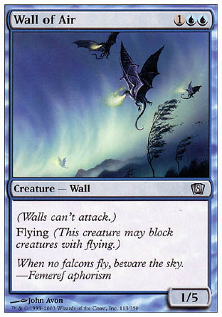 Wall of Air (8th Edition) Light Play Foil