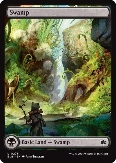 Swamp (0271) (Bloomburrow) Medium Play Foil