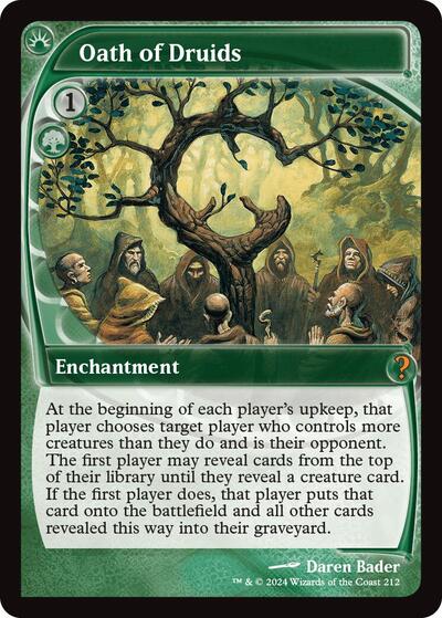 Oath of Druids (Future Sight) (Mystery Booster 2) Light Play