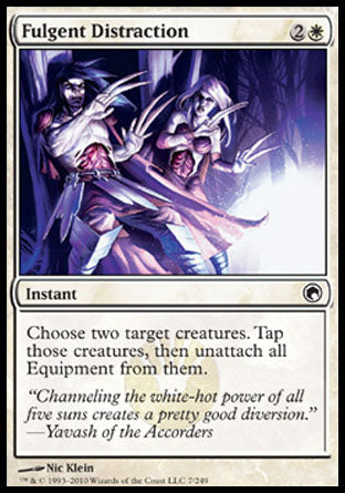 Fulgent Distraction (Scars of Mirrodin) Medium Play Foil