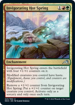Invigorating Hot Spring (Kamigawa: Neon Dynasty) Light Play Foil