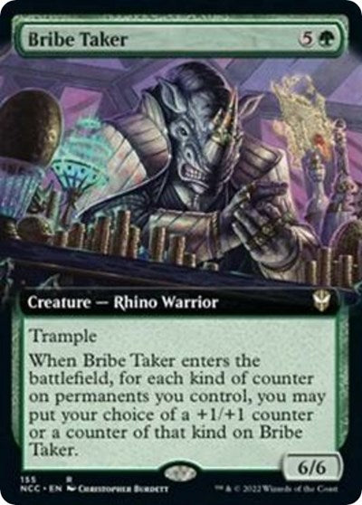 Bribe Taker (Extended Art) (Commander: Streets of New Capenna) Light Play