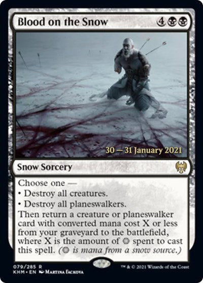 Blood on the Snow (Promos: Prerelease Cards) Light Play Foil