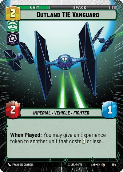 Outland TIE Vanguard (Hyperspace) (Shadows of the Galaxy) Near Mint