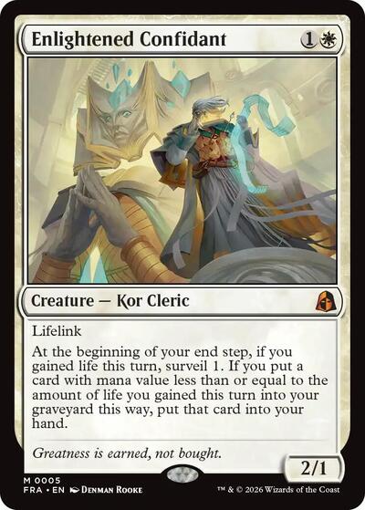 Enlightened Confidant (Reality Fracture) Near Mint Foil