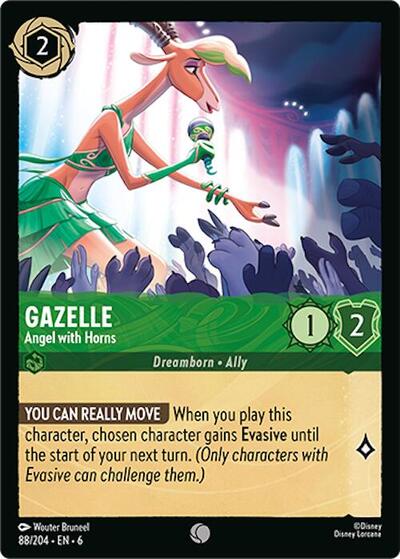 Gazelle - Angel with Horns (Azurite Sea) Near Mint Cold Foil