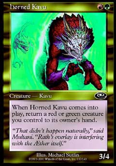 Horned Kavu (Planeshift) Light Play Foil