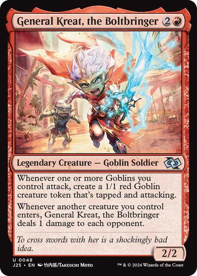 General Kreat, the Boltbringer (Anime) (Foundations Jumpstart) Medium Play