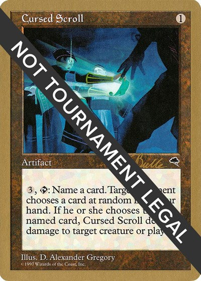 Cursed Scroll - 1999 Kai Budde (TMP) (World Championship Decks) Medium Play