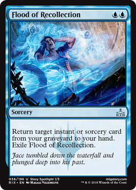 Flood of Recollection (Rivals of Ixalan) Medium Play Foil